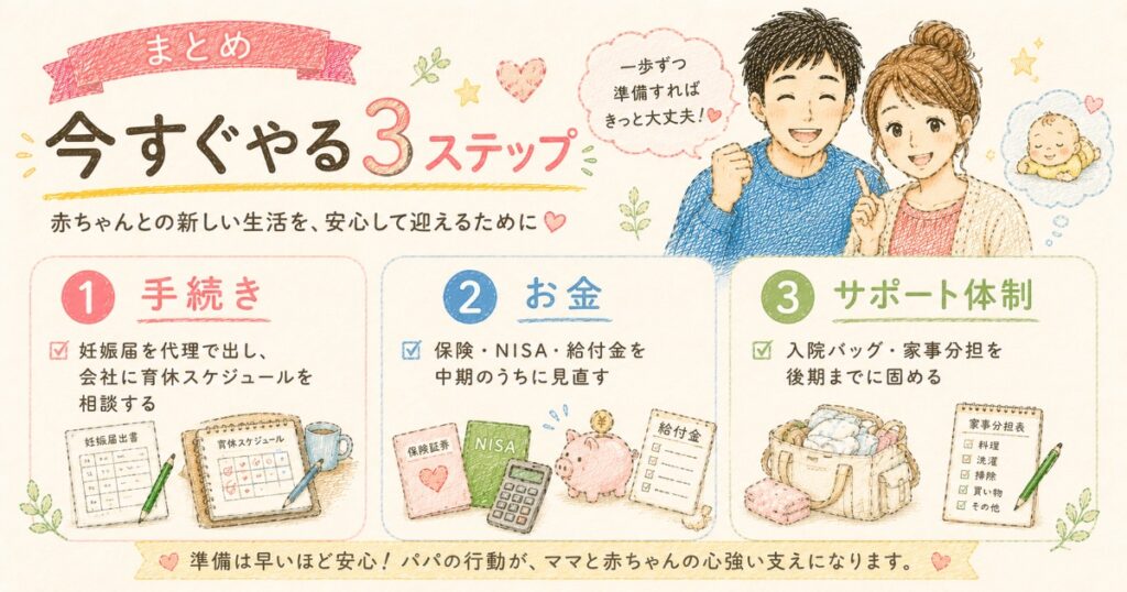 今すぐする3step
