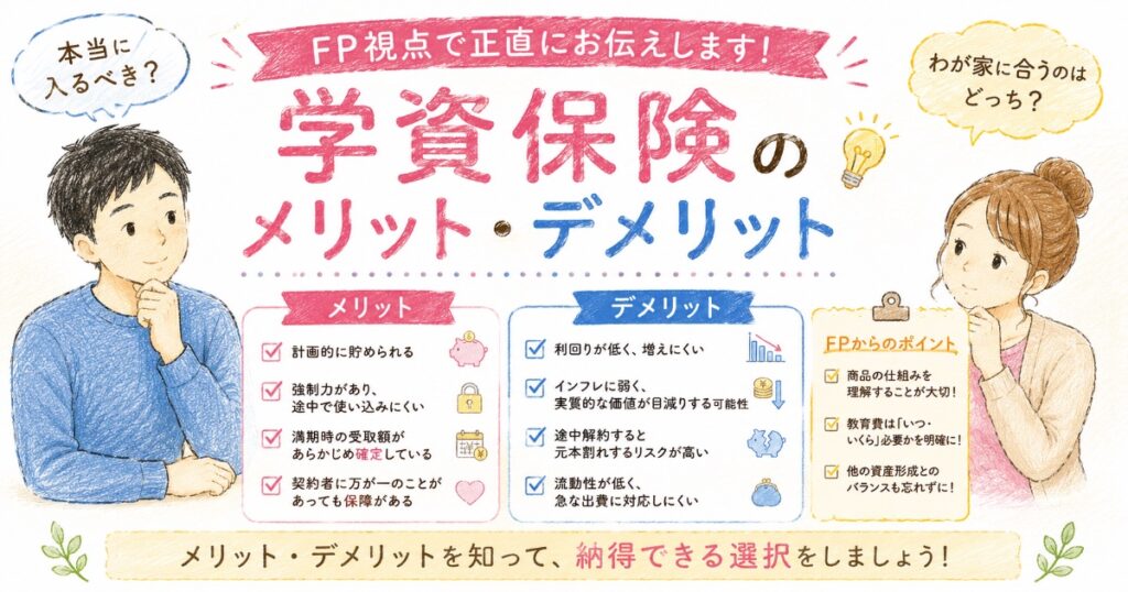 学資保険のメリットデメリット