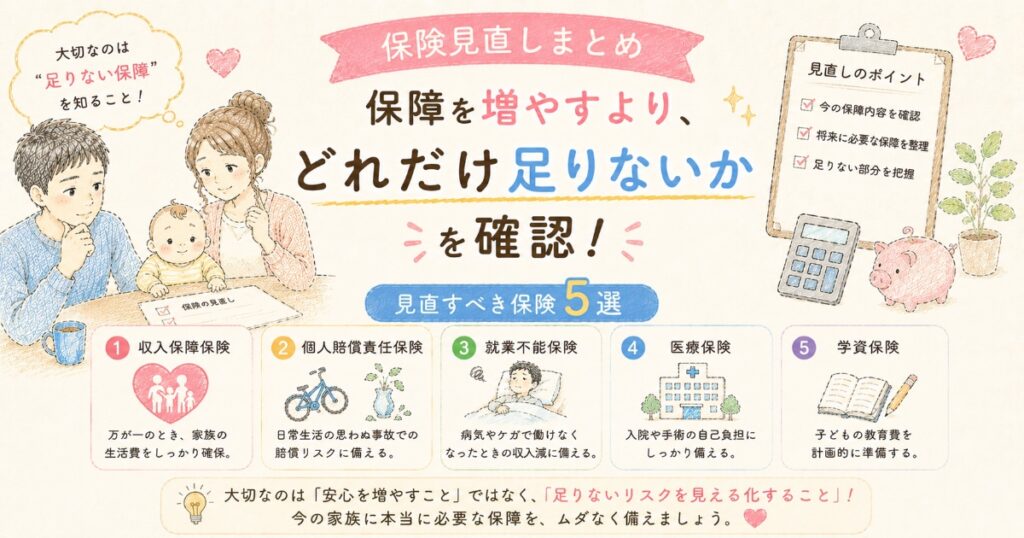 保険の見直しまとめ