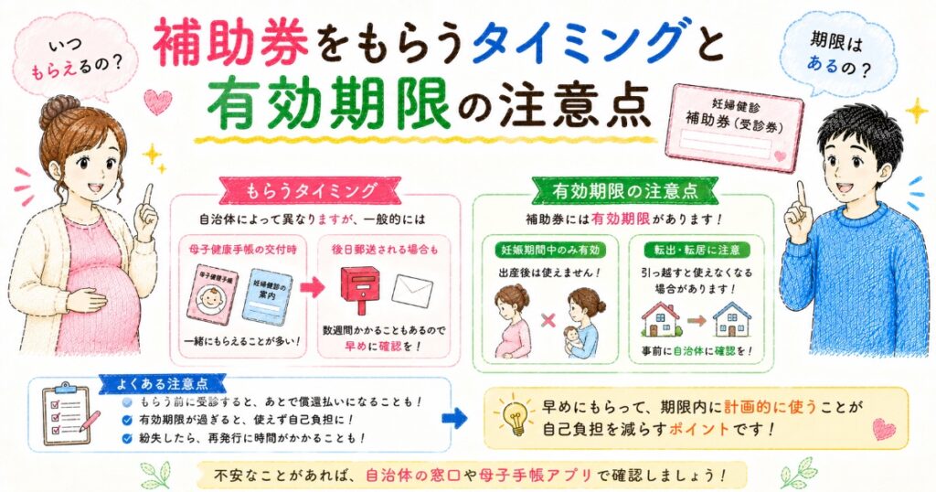 チケットをもらうタイミング