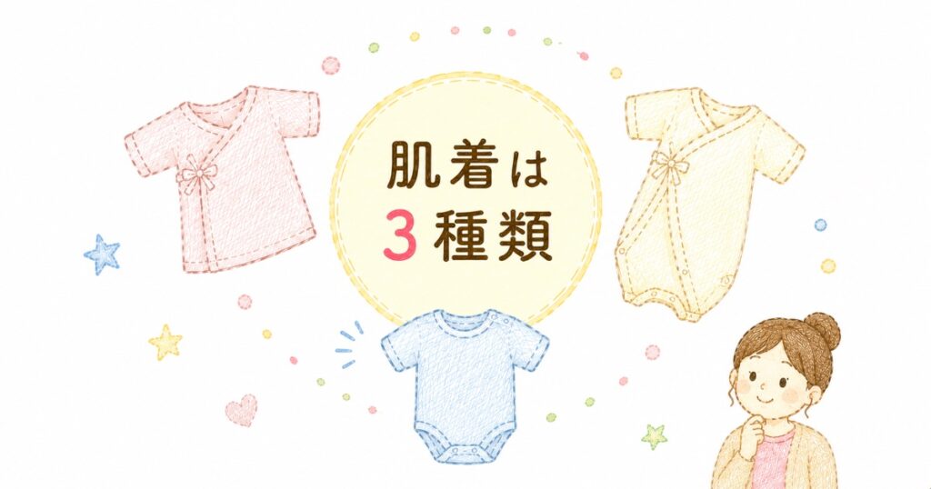 肌着は3種類