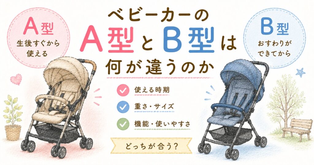 A型B型ベビーカー