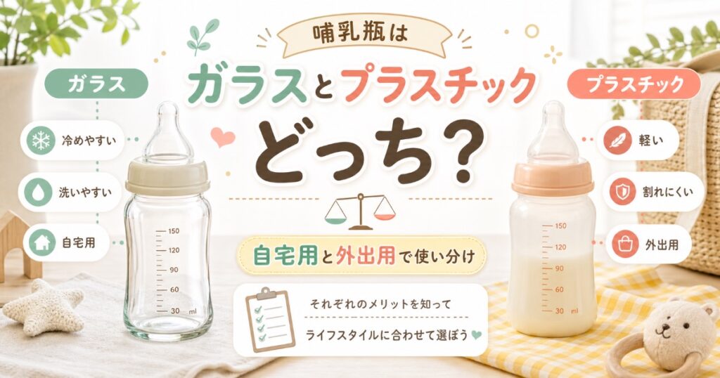 哺乳瓶はガラス?プラスティック?