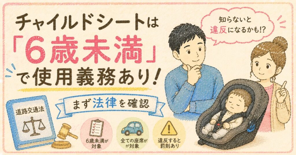 チャイルドシートは使用義務あり