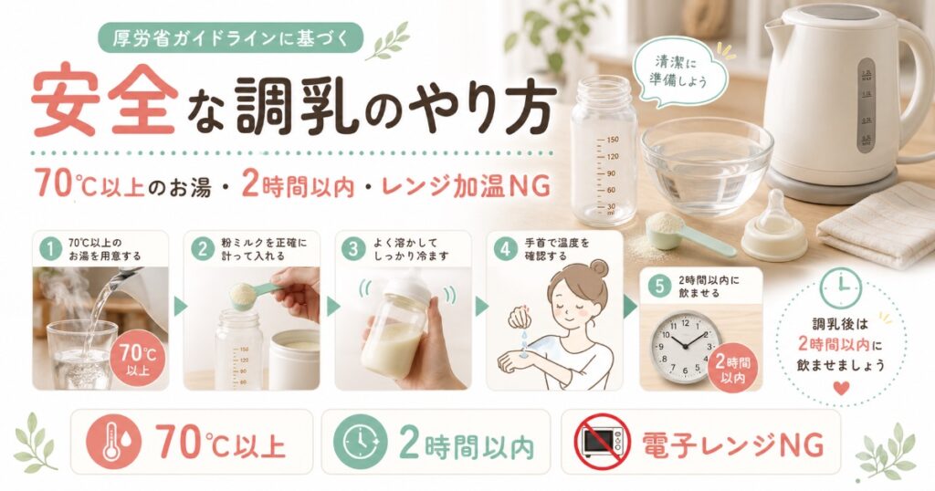 調乳のやり方