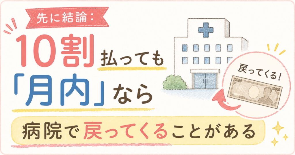 10割支払っても戻ってくる