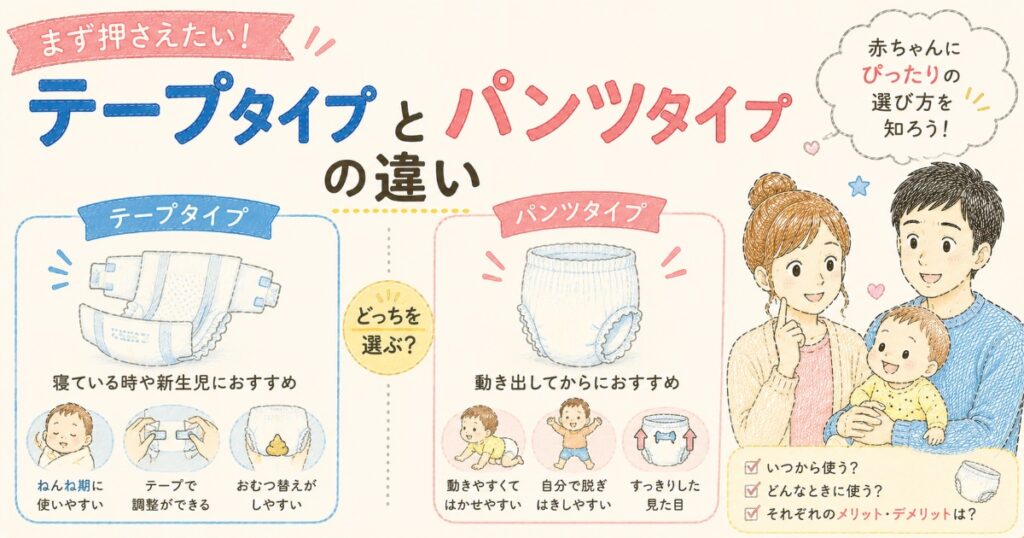 おむつの違い