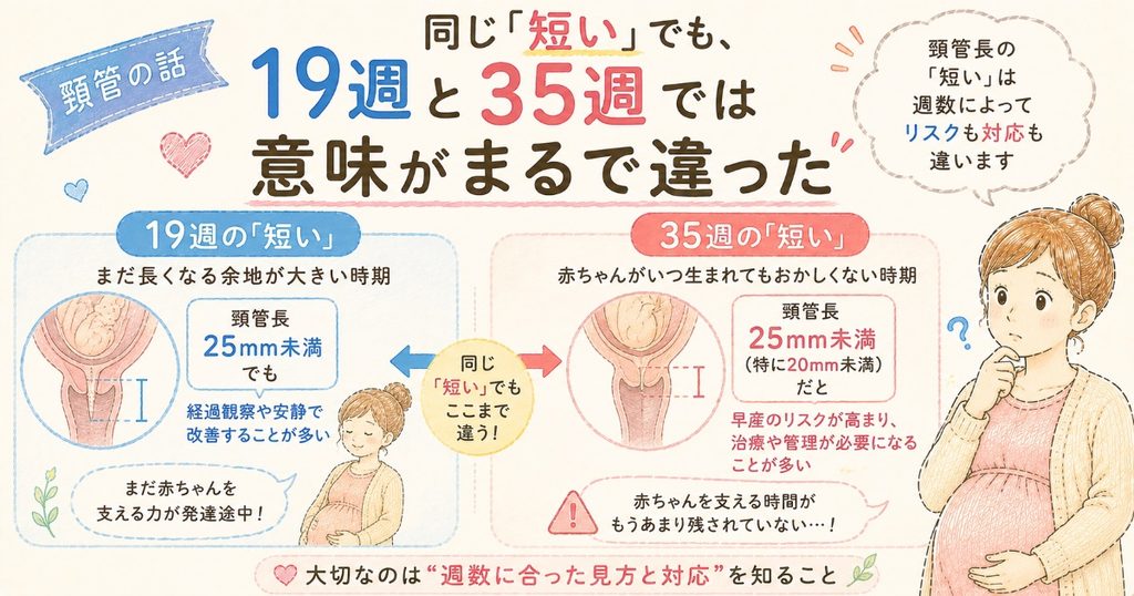 頚管の短さ