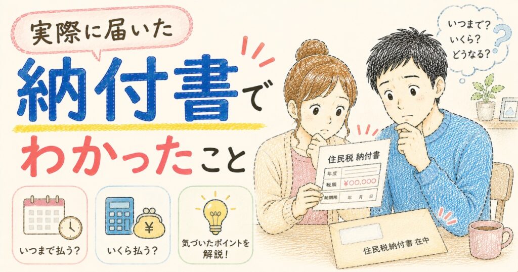 納付書でわかったこと