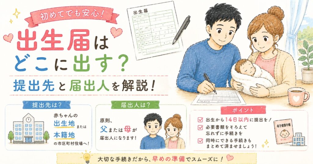 出生届はどこに出す?
