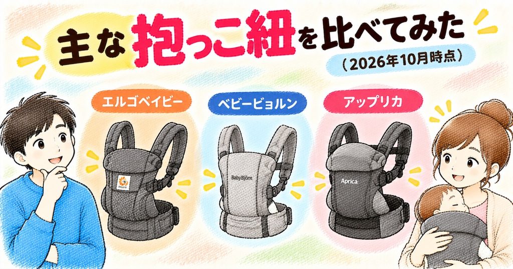 抱っこ紐比べてみた