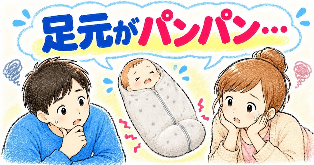 足元がパンパン