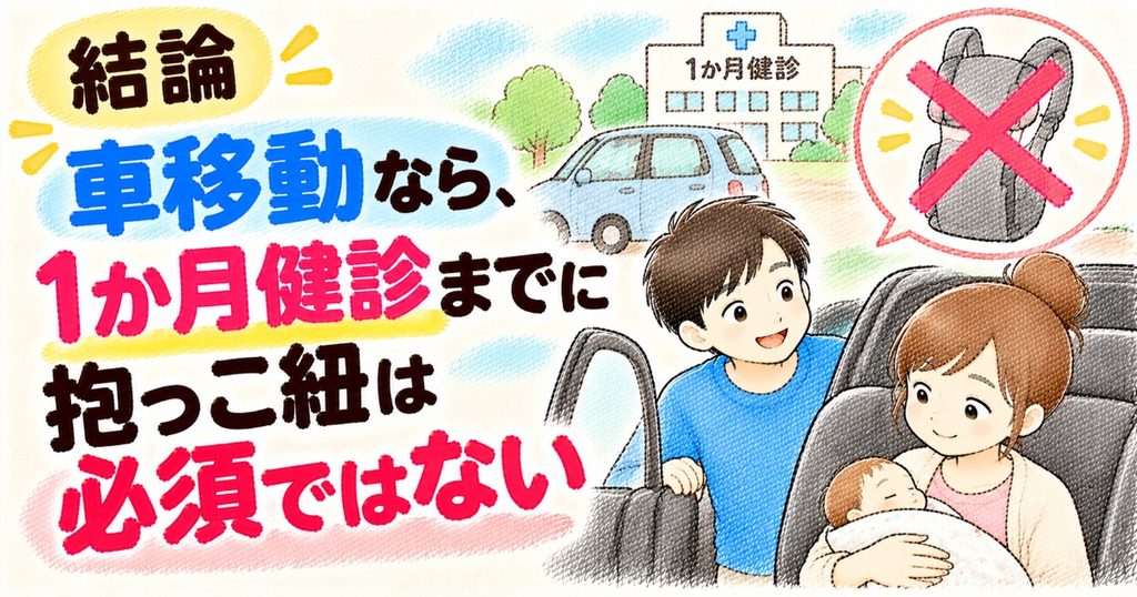 抱っこ紐は必須ではない